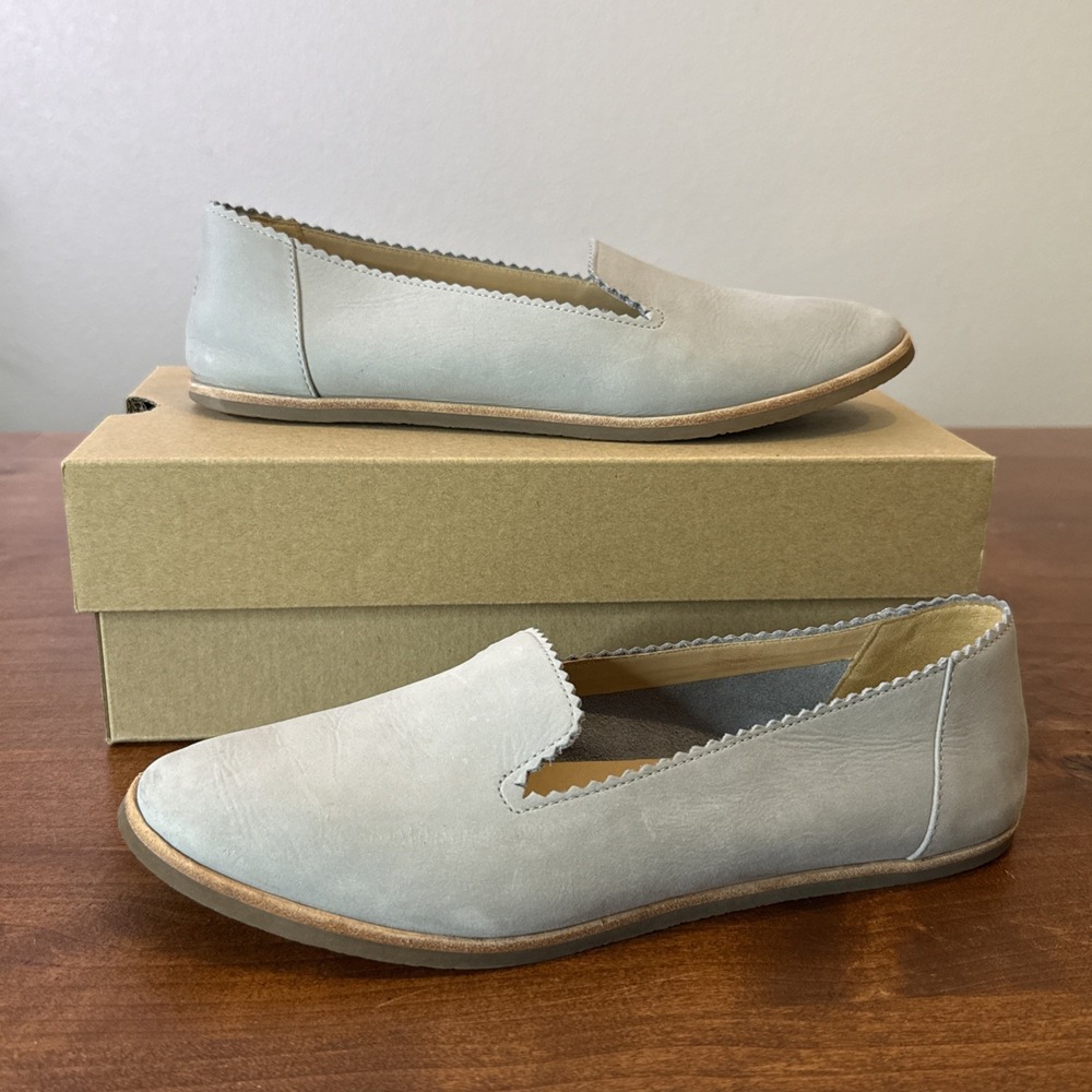 Ugg Australia Leather Vista Driving Moccasin Smoking Shoes Flats Gray $140